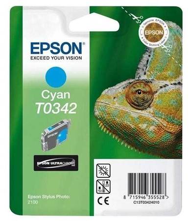 Epson T0342-C13T03424020 Orjinal Mavi Kartuş - 1