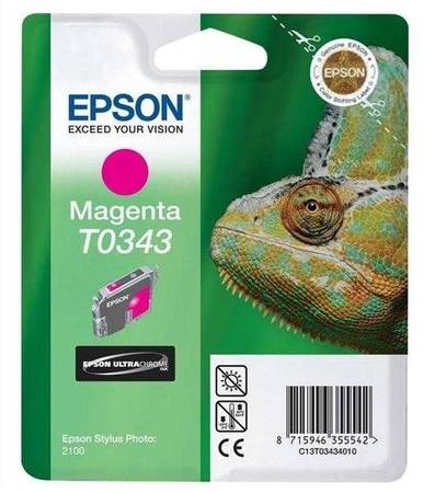 Epson T0343-C13T03434020 Orjinal Kırmızı Kartuş - 1