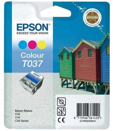 Epson T037-C13T03704020 Orjinal Renkli Kartuş - 1