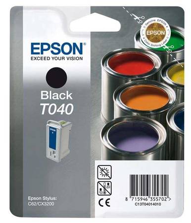 Epson T040-C13T04014020 Orjinal Siyah Kartuş - 1