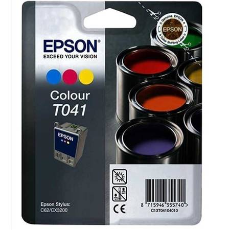 Epson T041-C13T04104020 Orjinal Renkli Kartuş - 1