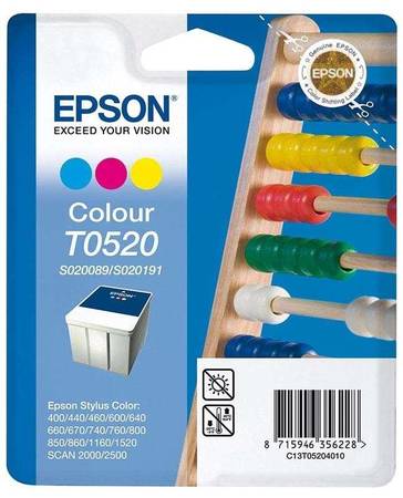 Epson T0520-C13T05204020 Orjinal Renkli Kartuş - 1