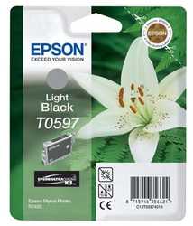 Epson T0597-C13T05974020 Orjinal Açık Siyah Kartuş 