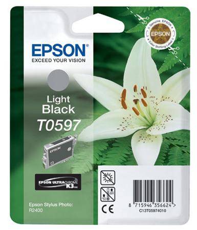 Epson T0597-C13T05974020 Orjinal Açık Siyah Kartuş - 1