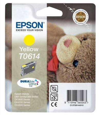 Epson T0614 C13T06144020 Orjinal Sarı Kartuş - 1