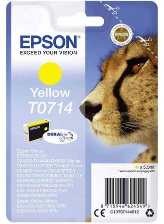 Epson T0714-C13T07144020 Orjinal Sarı Kartuş - 1