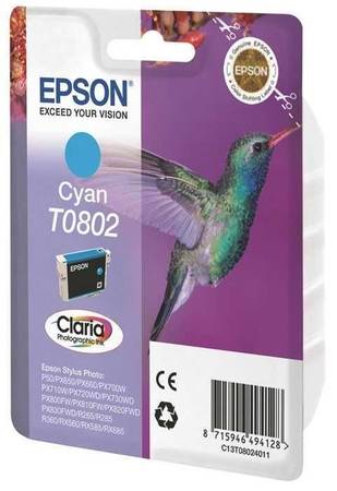 Epson T0802 C13T08024020 Orjinal Mavi Kartuş - 1