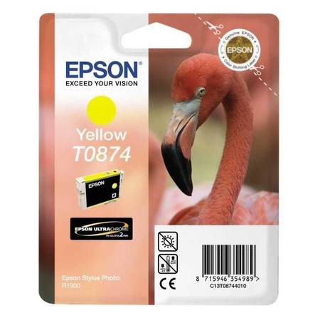 Epson T0874 C13T08744020 Orjinal Sarı Kartuş - 1