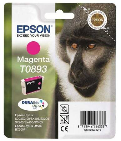 Epson T0893-C13T08934020 Orjinal Kırmızı Kartuş - 1