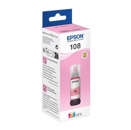 Epson T09C6 108 Light Magenta Açık Kırmızı Şişe Mürekkep T09C64 L18050/L8050 - 1