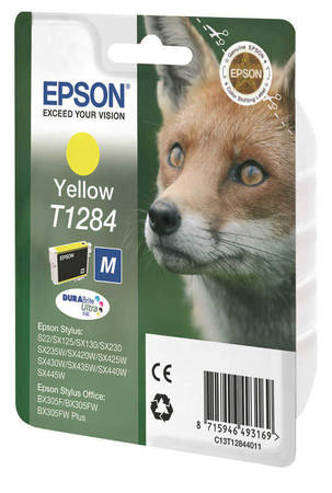 Epson T1284-C13T12844020 Orjinal Sarı Kartuş - 1