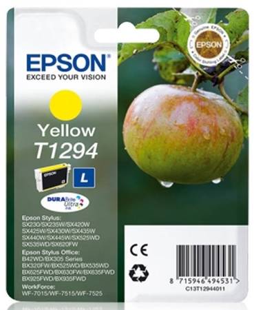 Epson T1294-C13T12944010 Orjinal Sarı Kartuş - 1