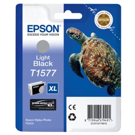 Epson T1577-C13T15774010 Orjinal Açık Siyah Kartuş - 1