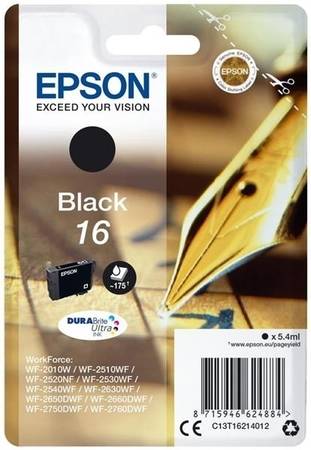 Epson T1621-C13T16214020 Siyah Orjinal Kartuş - 1