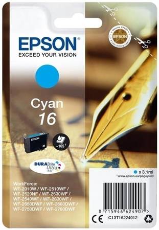Epson T1622-C13T16224020 Mavi Orjinal Kartuş - 1