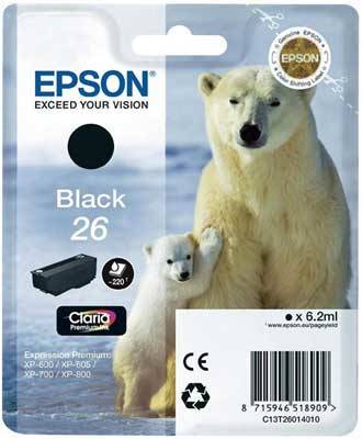 Epson T26 C13T26014020 Orjinal Siyah Kartuş - 1