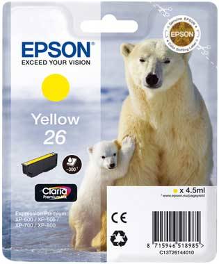 Epson T26 C13T26144020 Orjinal Sarı Kartuş - 1