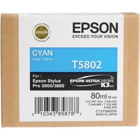 Epson T5802 C13T580200 Orjinal Mavi Kartuş - 1