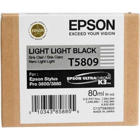Epson T5809 C13T580900 Orjinal Açık Açık Siyah Kartuş - 1