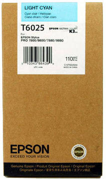 Epson T6025 C13T602500 Orjinal Açık Mavi Kartuş - 1