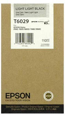 Epson T6029 C13T602900 Orjinal Açık Açık Siyah Kartuş - 1
