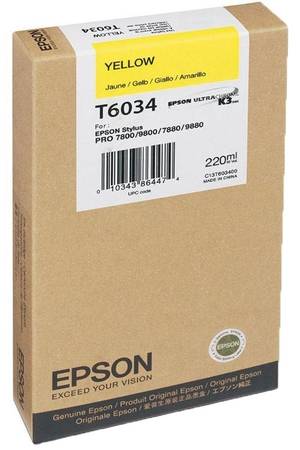 Epson T6034-C13T603400 Orjinal Sarı Kartuş - 1