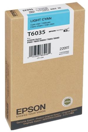 Epson T6035-C13T603500 Orjinal Açık Mavi Kartuş - 1
