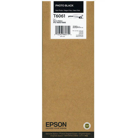 Epson T6061 C13T606100 Orjinal Foto Siyah Kartuş Y.K - 1