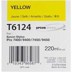 Epson T6124 C13T612400 Orjinal Sarı Kartuş - Epson