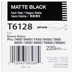 Epson T6128 C13T612800 Orjinal Mat Siyah Kartuş - Epson