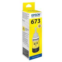 Epson - Epson T6734 C13T67344A Orjinal Sarı Mürekkep
