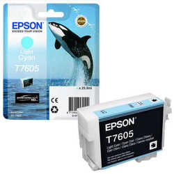 Epson T7605-C13T76054010 Açık Mavi Orjinal Kartuş - Epson