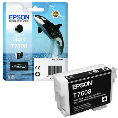 Epson T7608-C13T76084010 Mat Siyah Orjinal Kartuş - 1
