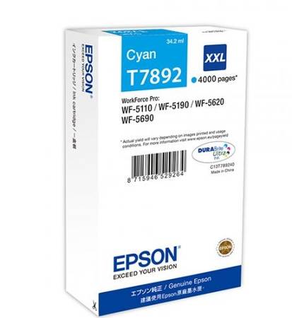 Epson T7892XXL-C13T789240 Orjinal Mavi Kartuş - 1