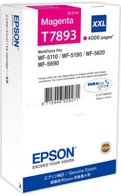 Epson T7893XXL-C13T789340 Orjinal Kırmızı Kartuş - 1