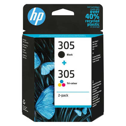 HP 305 6ZD17AE Siyah Renkli İkili Paket Orjinal Kartuş - 1