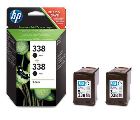 Hp 338-CB331EE Orjinal Siyah Kartuş 2'Li Paket - 1