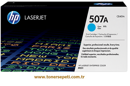 Hp 507A-CE401A Orjinal Mavi Toner - 1