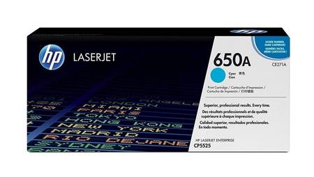 Hp 650A-CE271A Mavi Orjinal Toner - 1