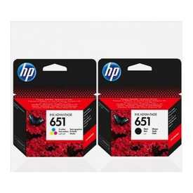 HP 651 Siyah ve Renkli Kartuş - Hp