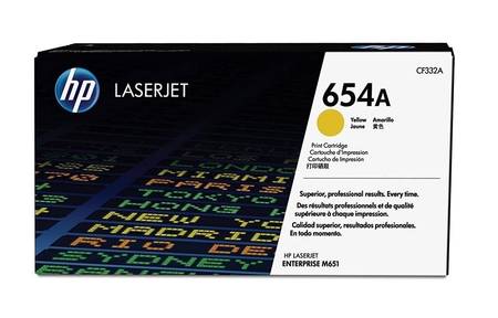 Hp 654A-CF332A Orjinal Sarı Toner - 1