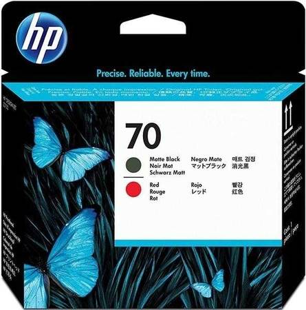 Hp 70-C9409A Orjinal Mat Siyah Ve Kırmızı Baskı Kafası - 1