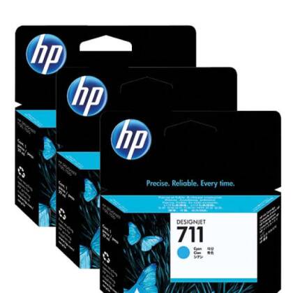 Hp 711-CZ134A Mavi Orjinal Kartuş 3Lü Paket - 1