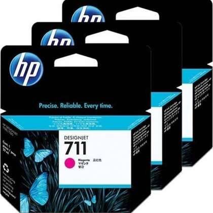 Hp 711-CZ135A Kırmızı Orjinal Kartuş 3Lü Paket - 1