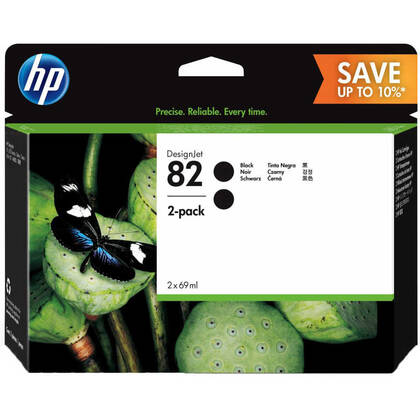 Hp 82-P2V34A Siyah Orjinal Kartuş 2Li Paket - 1