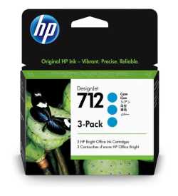 HP 712-3ED77A Mavi 3Lü Paket Kartuş-29ml - Hp
