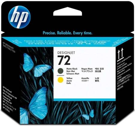 Hp 72-C9384A Orjinal Sarı Ve Mat Siyah Baskı Kafası - 1