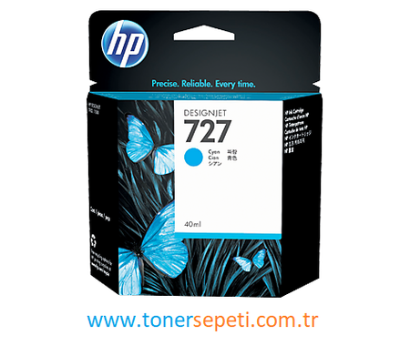 Hp 727-B3P13A Orjinal Mavi Mürekkep Kartuş 40 ml - 1