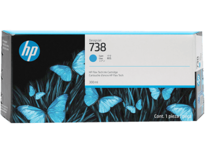 HP 738-676M6A Mavi Orjinal Kartuş - 1