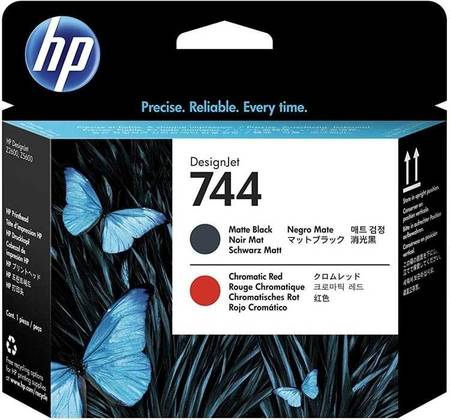 Hp 744-F9J88A Mat Siyah-Kromatik Kırmızı Orjinal Baskı Kafası - 1